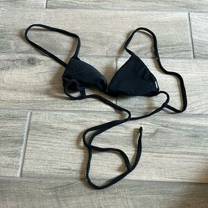 The almond black bikini top